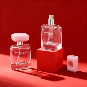30ml Luxury Elegant Flat Square Glass Atomizer Bottle for Essential Oil Perfume Travel Packaging Spray Pump Glass Perfume Bottle