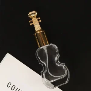 30ml Violin Shape Creative Glass Perfume Bottle Portable Small Capacity Spray Perfume Dispensing Empty Bottle