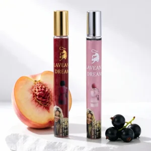 35 ml Women’s Peach and Blackcurrant Fruity Eau de Toilette, Long-Lasting Sweet Portable Travel Spray Perfume