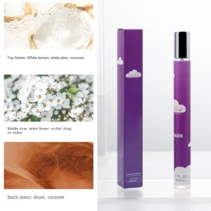 35ml Pull Tube Men’s Women’s Perfume Eau De Toilette Roll On MIST Long Lasting Light Fragrance Ocean Lily Valley Fresh Natural