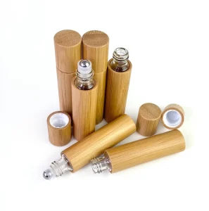 3ml 5ml 10ml Glass Roll On Bottles for Perfume with Bamboo