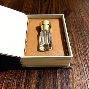 3ml 6ml 12ml Arabian Attar Decorative Glass Oud Oil Perfume Bottle With Screw Zinc Allop Cap with Glass Dropper