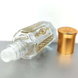 3ml 6ml 12ml Attar Bottles Octagonal Arabic Oud Perfume Oil Attar Glass Roller Bottle