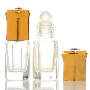 3ml 6ml 12ml Empty Refillable Glass Attar Bottle With Roll on