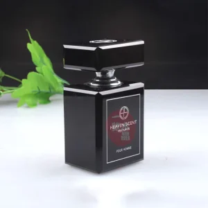 3ml 6ml 12ml Wedding Favors New Design Elegant High Quality Square Shape Black Crystal Perfume Bottle
