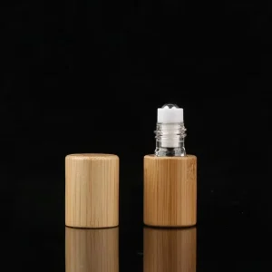 3ml Bamboo Bottle Essential Oil Perfume Roll On Bottle Bamboo Cap