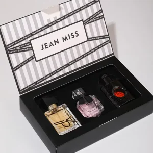 3pcs Women Perfume Gift Box Set Long Lasting Fruity Scent Portable Regular Size Spray Eau De Toilette Travel Fragrance Kit