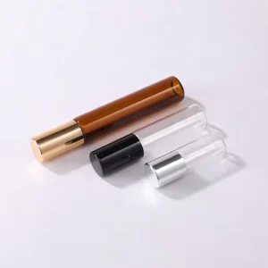 5 ml 10 ml Light Thin Slim Leak Proof Roller Ball Applicator Amber Essential Oil Perfume Roll on Tube Vial Massage Body Oil