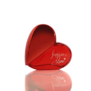 Women’s Elegant 50 mL Eau de Toilette with Sweet Scent, Heart-Shaped Shimmer Spray, Sparkling Perfume Bottle, Heart-Style Perfume