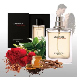 Custom Perfume Box, 50 ml, Women’s, Rose, Musk, Woody Scent, Long-Lasting Light Perfume, Pheromone Perfume Spray