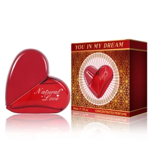 Heart-Shaped Women’s Perfume, Fresh and Long-Lasting Light Fragrance, Valentine’s Day Qixi Gift, Heart-Shaped Spray Perfume 50 ml