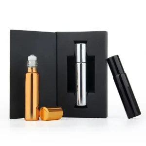 50 Pcs Lot 10ml Packing Box Cylindrical Essential Oil Roll on Sealing Glass Roller for Bottle Perfume Cosmetic