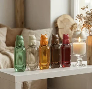 50ML 100ML Translucent Glass Bottle Body Spray Base Perfume Bottle With Gift Package Box Customized