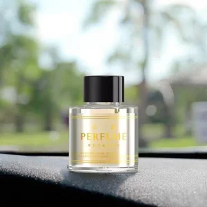 50ML Aromatherapy Light Fragrance Glass Alloy Car Room Perfume Essential Oil