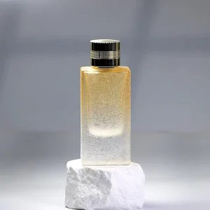 50ML Translucent Glass Bottle Body Spray Thick Base Luxury Perfume Bottle With Gift Package Box Customized