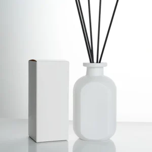50ml 100ml 150ml Custom Empty White Glass Reed Diffuser Bottles with Box