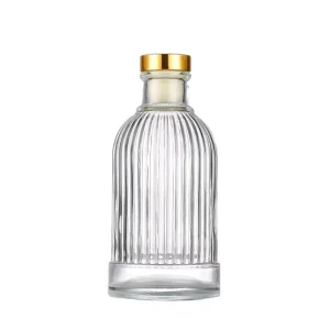50ml 100ml 150ml Empty Glass Reed Diffuser Bottle for Aromatherapy Essential Oil Screen Printed with Stopper