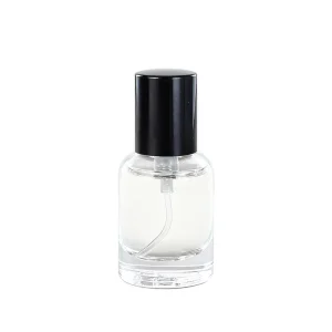 50ml 100ml Clear Empty Cylinder Shape Glass Spray Perfume Bottle Pump Sprayer Custom Screen Printed Logo Perfume Bottle with Box
