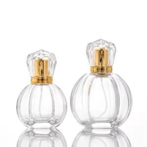 50ml 100ml Perfume Bottle Pumpkin Shape Glass Bottle Spray Subpackage Perfume Bottle