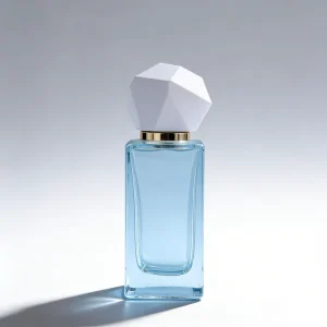 50ml 100ml Square Thick Base Empty Glass Perfume Bottle Refillable Fragrance Container with Silver Spray