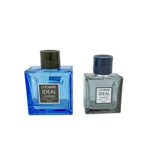 50ml 100ml square Perfume Glass Bottle for Men