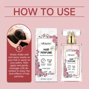 50ml Women’s Floral Hair Perfume Spray, Moisturizing and Hydrating with Floral Fragrance