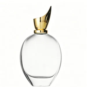 50ml Clear Glass Perfume Bottle with Gold Cap Custom Logo Empty Fragrance Spray Bottle OEM ODM Parfum Container