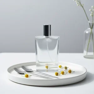 50ml Clear Glass Perfume Spray Bottle Refillable Empty Fragrance Atomizer Cosmetic Packaging Bottle for Perfume