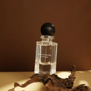 50ml Customizable Logo Square Rectangular Empty Perfume Bottle with Black Cap, Custom Logo and Box