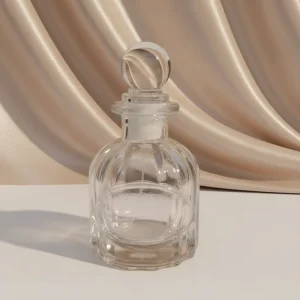50ml Empty Clear Glass Aromatherapy Bottle With Lid Storage Container Fragrance Accessories Use for Room