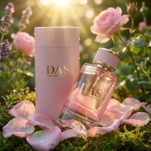 50ml Pink Clear Round Empty Glass Perfume Bottle 100ml with Tube Box for Floral Fragrance Brand