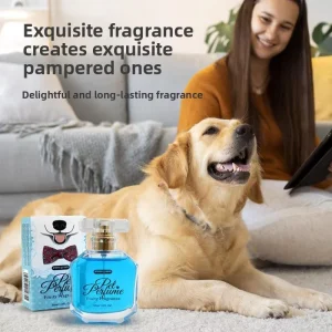 50ml Premium Grooming Pet Perfume Eau De Toilette Fresh Scent Cat Dog Long Lasting Fragrance Odor Eliminating Adsorption Natural