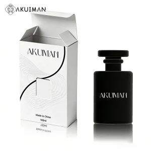 50ml Refillable Luxury Black Perfumes Bottles with Box