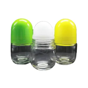 50ml Roll on Glass Perfume Bottle Cosmetic Container