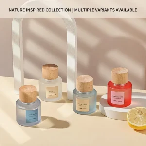 50ml Round Cylinder Luxury Parfum Fragrance Spray Glass Perfume Bottle with Box
