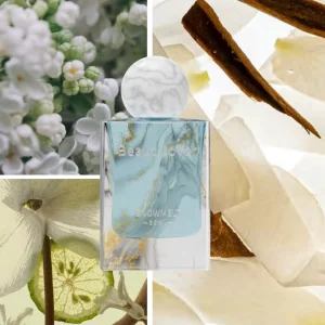 50ml Snowmelt Floral Eau De Parfum Long Lasting Jasmine Cotton White Musk Perfume Bottle