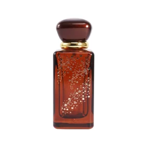 50ml Square Arabic Style Men’s Brown Black Perfume Spray Glass Bottle