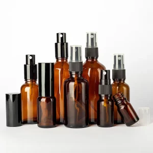 5ml 10ml 15ml 20ml 30ml 50ml 100ml Cosmetic Serum Packaging Glass Bottles with Pump
