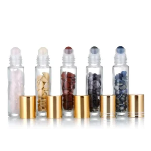 5ml & 10ml Empty Glass Perfume Roll On Bottles Refillable Containers for Skin Care Serums Essential Oils & Cosmetics
