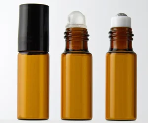 5ml 10ml Frosted Glass Roll On Perfume Bottle Empty Cosmetic Oil Container Roll Diffuser Screen Packaging