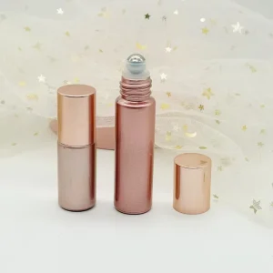 5ml 10ml Glass Roller Rose Pink Roll on Perfume Essential Bottles Packaging