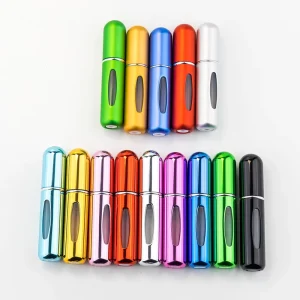 5ml 10ml Mini Perfume Atomizer Travel Refillable Portable Empty Glass Perfume Oil Spray Refill Bottle With Screen Printing