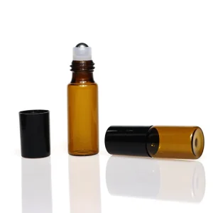 5ml 10ml Mini Roll On Glass Colored Roller Perfume Travel Essential Oil Glass Roll On Bottle