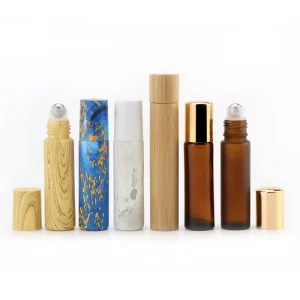 5ml 10ml Pastel Roller Bottle for Essential Oil Aromatherapy Perfume Lip Gloss Water Transfer Printing Roll on Glass Bottles