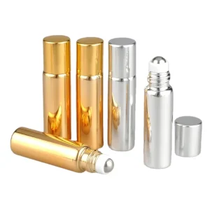 5ml 10ml Shiny Silver Bottle Roll on Perfume