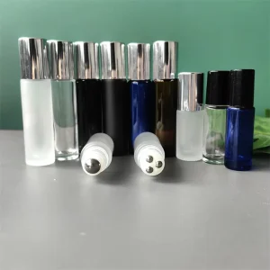 5ml 10ml Three-bead Roller Ball Bottle Perfume Essential Oil Roller Ball Bottle Cosmetics Massage Refill Empty Roll on Bottle