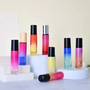 5ml 8ml 10ml Transparent Mini Spray Glass Bottle Portable Pocket Essential Oil Roller Ball Roll Cosmetic Bottles