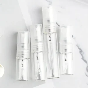 5ml clear Mini Perfume Spray Glass Empty Travel Atomizer Sample test Tube Vial Refillable Spray Bottles