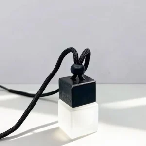 8ml Frosted Empty Hanging Car Air Freshener Bottle Car Perfume Diffuser Bottles Essential Oil Fragrance Pendant Glass Bottle