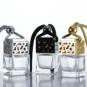 8ml Hanging Car Aromatherapy Perfume Bottle Creative Essential Oil Small Pendant Glass Finger Empty Bottle